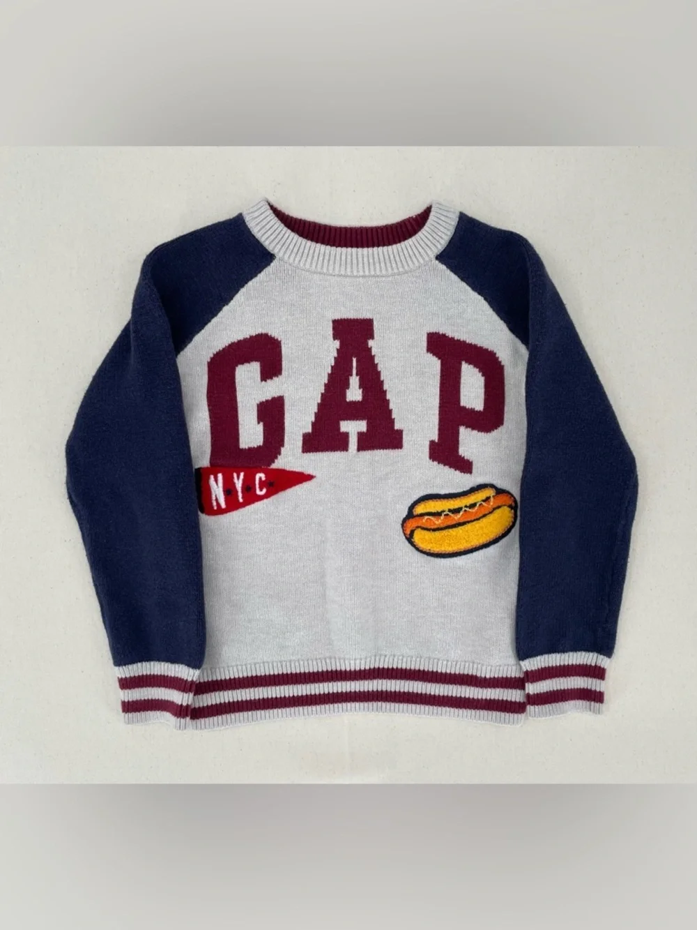 Gap Kids NYC Hot Dog Logo Sweater